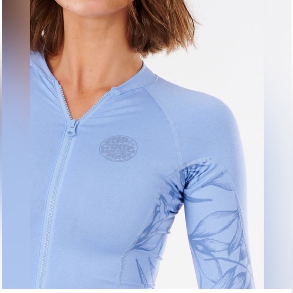 Good Condition Rip Curl Rincon Wet Suit Zip Through UV Long Sleeve Sz Medium